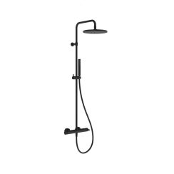 Ravak Termo Duschset Wandmontage mit Thermostat mit Kopfbrause schwarz X070693