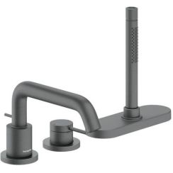 Hansgrohe Tecturis S Badewannen- und Duscharmatur awannenmontiert schwarz 73447340