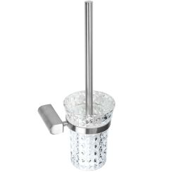 Rea Cristal Toilettenbürstengarnitur zum Schrauben stahl REA-77061