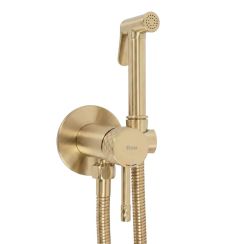 Rea Loop Bidetarmatur mit Duschset Wandmontage gold REA-B3330