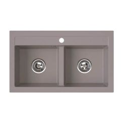 Ferro Stampo Granitspüle 75x45 cm braun DRGS2/45/75TU