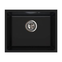 Ferro Stampo Granitspüle 46x38 cm schwarz DRGS1-U/38/46BM