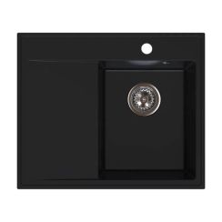 Ferro Stampo Granitspüle 60x50 cm schwarz DRGS-R/50/60BM