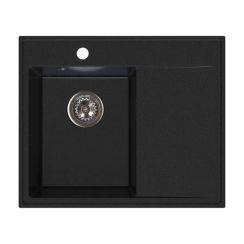 Ferro Stampo Granitspüle 60x50 cm grau/graphit/onyx DRGS-L/50/60BA