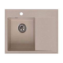 Ferro Stampo Granitspüle 60x50 cm beige DRGS-L/50/60SA