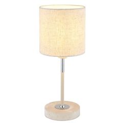 Globo Lighting Deleon Tischlampe 1x40 W sandig-cremig 15968T