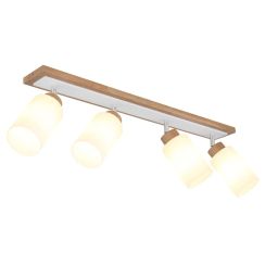 Globo Lighting Rowena Deckenlampe 4x60 W weiß-braun 15977-4