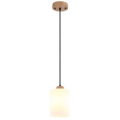 Globo Lighting Rowena Pendelleuchte 1x60 W weiß-braun 15977H