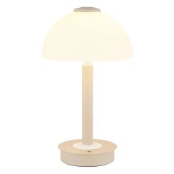 Globo Lighting Uldin Tischlampe 1x W weiß-sandig 21953SA
