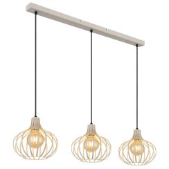 Globo Lighting Mateo Pendelleuchte 3x60 W cremig 33370319