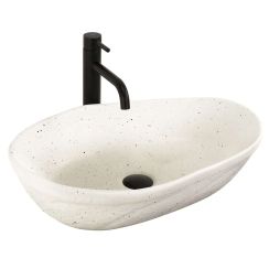 Rea Emilia Waschbecken 56x37 cm oval Aufsatzwaschbecken matte REA-U3509