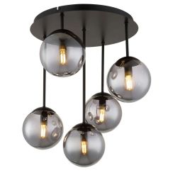 Globo Lighting Harmon Deckenlampe 5x25 W schwarz 47441-5S