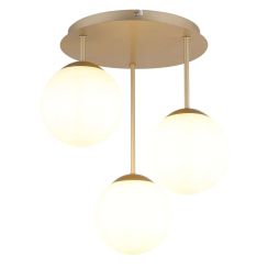 Globo Lighting Harmon Deckenlampe 3x25 W weiß-braun 47441-3CH