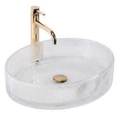 Rea Mirella Waschbecken 49.5x38 cm oval Aufsatzwaschbecken glanz REA-U3525