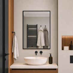 Baltica Design Aluma Spiegel 60x80 cm rechteckig schwarz 5904107933498