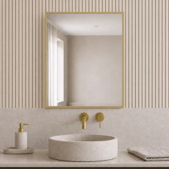 Baltica Design Aluma Spiegel 50x60 cm rechteckig gold 5904107933467