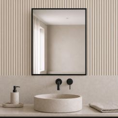 Baltica Design Aluma Spiegel 40x60 cm rechteckig schwarz 5904107933436