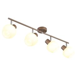 Globo Lighting Eileen Deckenlampe 4x40 W weiß-braun 54662-4
