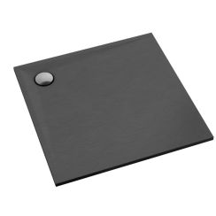 Schedpol Etrusco Anthracite Stone Quadratische Duschwanne 80x80 cm anthrazit 3.460/A/ST