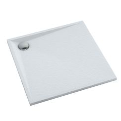 Schedpol Etrusco Grooved White Stone Quadratische Duschwanne 90x90 cm weiß 3.461/B/GR