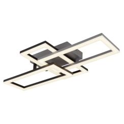 Globo Lighting Sapena Deckenlampe 3x24 W weiß-schwarz 67328-24OC
