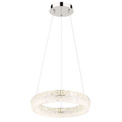 Globo Lighting Laurel Intelligente Hängelampe 1x24 W chrom-transparent 67387-24