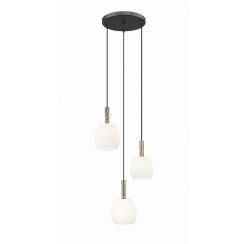 Zuma Line Calvo Pendelleuchte 3x28 W schwarz-gold P0076-03A-P7AA
