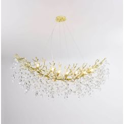 Zuma Line Cindy Pendelleuchte x3.5 W transparent-gold MD4115-14I-G