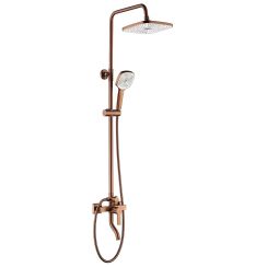 Rea Argus Duschset Wandmontage mit Kopfbrause kupfer REA-P3001