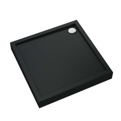 Schedpol Competia New Black Mat Quadratische Duschwanne 90x90 cm schwarz 3.4631/C/MG