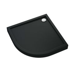 Schedpol Competia New Black Mat Halbrunde Duschwanne 90x90 cm schwarz 3.4634/C/MG