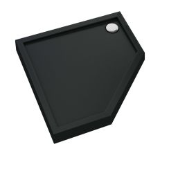 Schedpol Competia New Black Mat Fünfeckige Duschwanne 80x80 cm schwarz 3.4697/C/MG