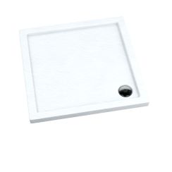 Schedpol Caspar White Stone Quadratische Duschwanne 80x80 cm weiß 3.260/B/ST