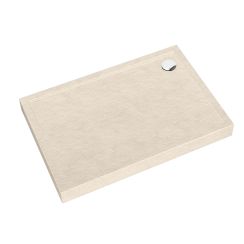 Schedpol Caspar New Cashmere Stone Rechteckige Duschwanne 100x90 cm beige 3.2345/PK/ST