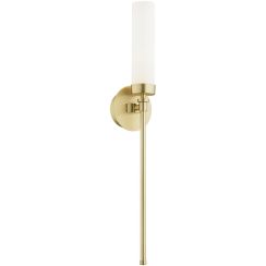 Argon Preston Wandleuchte 1x7 W weiß-messing 8978