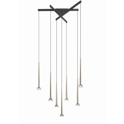 Zuma Line Boston Pendelleuchte x42 W schwarz-gold P0603-07C-SDB1