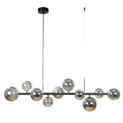 Zuma Line Serenity Pendelleuchte x8 W schwarz-gold 1214