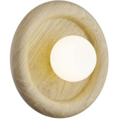Argon Rondo Wandleuchte 1x6 W weiß-holz 8970