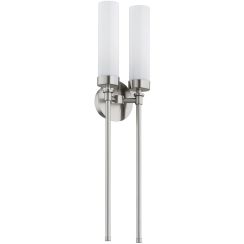Argon Preston Wandleuchte 2x7 W weiß-nikel 7292