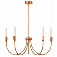 Argon Augustine Pendelleuchte 5x6 W weiß-kupfer 2202