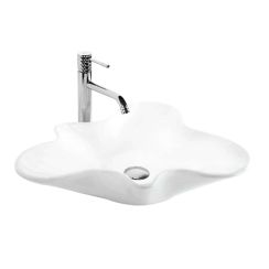 Rea Izolda Waschbecken 52.5x45.5 cm Aufsatzwaschbecken weiß glanz REA-U6365