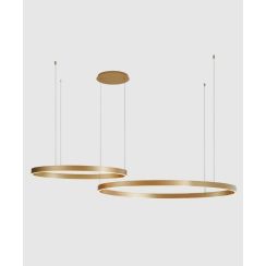 Zuma Line Isak Pendelleuchte 2x100 W gold 250067-GD
