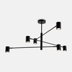 Zuma Line Pedro Deckenlampe 6x5 W schwarz PEN4104-6BK