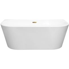 Besco Vica Vorwand-Badewanne 169x80 cm oval weiß #WAS-170VNZL
