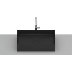 Roca Terra Waschbecken 51x36 cm rechteckig Aufsatzwaschbecken schwarz matte A32787Z080