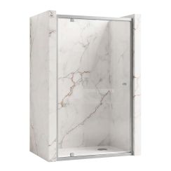 Rea Primo Swing Duschtüren 100 cm aufklappbar chrom Glanz/durchsichtiges Glas REA-K5057