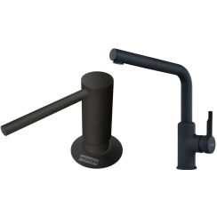 Set Küchenarmatur Franke Urban 115.0627.523, Flüssigkeitsspender Franke Comfort 112.0753.277