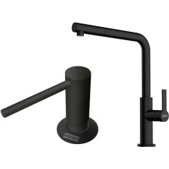 Set Küchenarmatur Franke Maris Slim L Pull-Out 115.0728.394, Flüssigkeitsspender Franke Comfort 112.0753.277