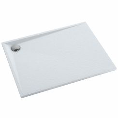 Schedline Libra Grooved White Stone Rechteckige Duschwanne 160x90 cm weiß 3SP.L1P-90160/B/GR