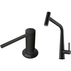 Set Küchenarmatur Franke Icon 115.0625.190, Flüssigkeitsspender Franke Comfort 112.0753.277